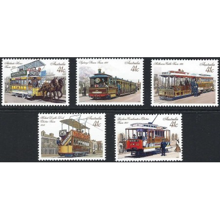 Australia 1989 - Tramvaie, serie neuzata Australia 1989 - Tramvaie, serie neuzata