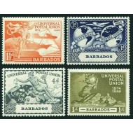 Barbados 1949 - Aniversare UPU, transport, serie neuzata