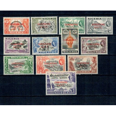 Cameroun 1960 - Uzuale, motive locale, supratipar pe Nigeria, serie neuzata Cameroun 1960 - Uzuale, motive locale, supratipar pe Nigeria, serie neuzata