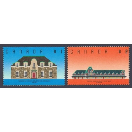 Canada 1989 - Clădiri, arhitectura, serie neuzata Canada 1989 - Clădiri, arhitectura, serie neuzata