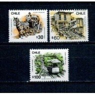 Chile 1989 - Mijloace de transport, serie neuzata