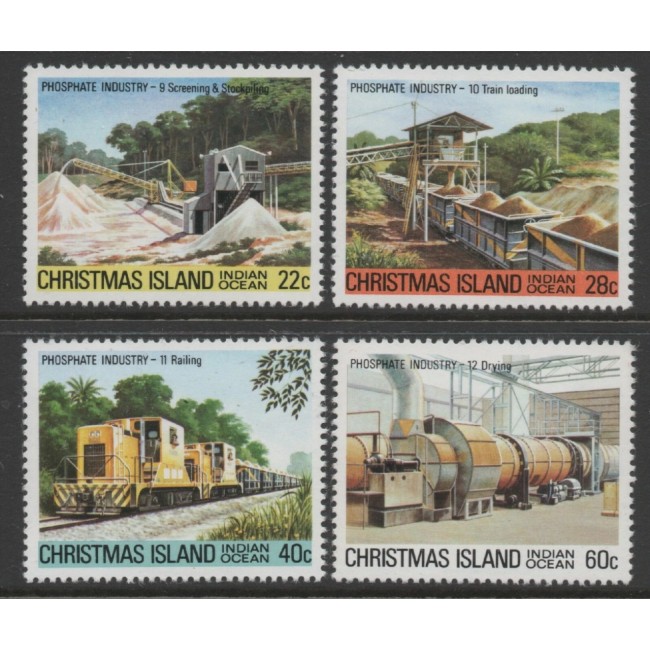 Christmas Island 1981 - Industria fosfatului, serie neuzata