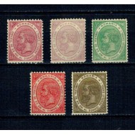 1891 - Carol I - 25 ani de domnie, serie nestampilata, cu sarniere