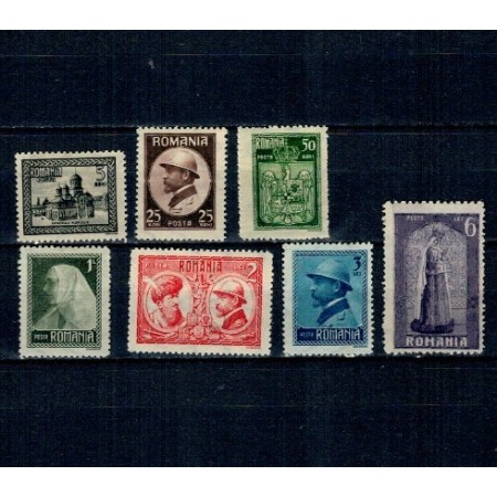 1922 - Încoronarea Regelui Ferdinand, serie neștampilata cu șarniere 1922 - Încoronarea Regelui Ferdinand, serie neștampilata cu șarniere