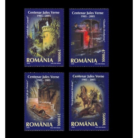 2005 - Centenar Jules Verne, serie neuzata 2005 - Centenar Jules Verne, serie neuzata