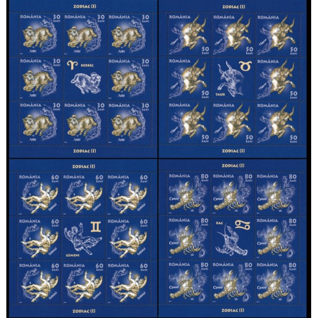 2011 - Zodiac (I), serie minicoli neuzate