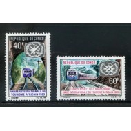 Congo 1969 - Turism, cai ferate, serie neuzata