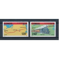 Congo 1991 - Calea ferata Trans-Siberiana, serie neuzata