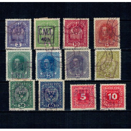 1919 - Ocupația Romana in Ucraina, CMT, Colomeea, lot mărci stampilate