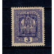 1919 - Ocupatia Romana in Ucraina, Colomeea, 40/3 heller, neștampilat, cu șarniera