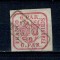 1862 - 6 parale, Principatele Unite, stampila Franco Botosani