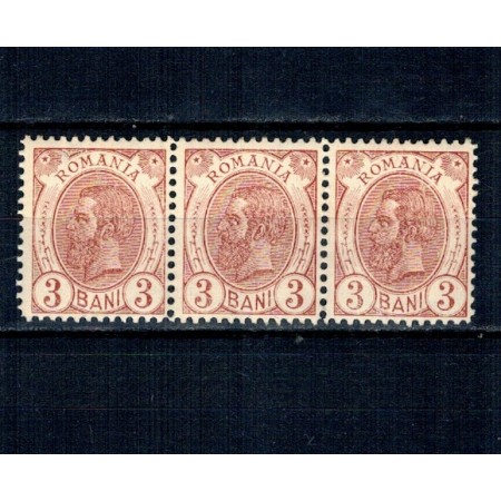 1900 - Spic de Grau, 3 bani, fără filigran, ștraif de 3 neuzat