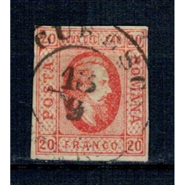 1865 - Alexandru Ioan Cuza, efigia in oval, 20 parale, stampila București 1865 - Alexandru Ioan Cuza, efigia in oval, 20 parale, stampila București