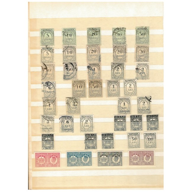 Romania - Colectie timbre fiscale, de ajutor, asistenta sociala, porto, oficiale, in clasor Romania - Colectie timbre fiscale, de ajutor, asistenta sociala, porto, oficiale, in clasor