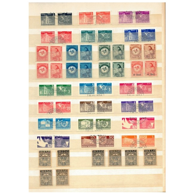 Romania - Colectie timbre fiscale, de ajutor, asistenta sociala, porto, oficiale, in clasor Romania - Colectie timbre fiscale, de ajutor, asistenta sociala, porto, oficiale, in clasor