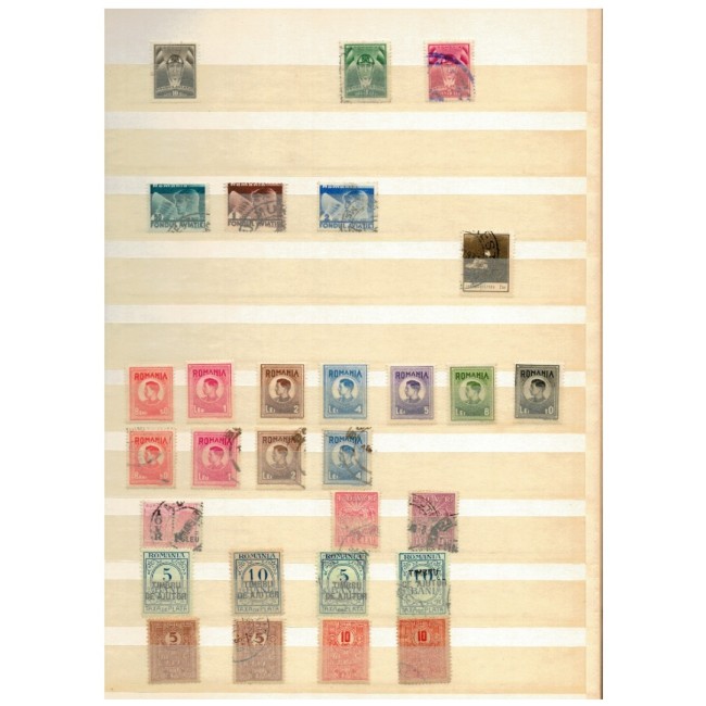 Romania - Colectie timbre fiscale, de ajutor, asistenta sociala, porto, oficiale, in clasor Romania - Colectie timbre fiscale, de ajutor, asistenta sociala, porto, oficiale, in clasor