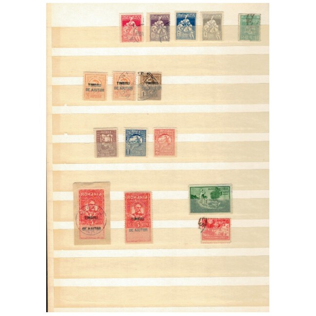 Romania - Colectie timbre fiscale, de ajutor, asistenta sociala, porto, oficiale, in clasor Romania - Colectie timbre fiscale, de ajutor, asistenta sociala, porto, oficiale, in clasor