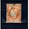1868 - Carol I cu favoriti, 2 bani portocaliu, stampilat