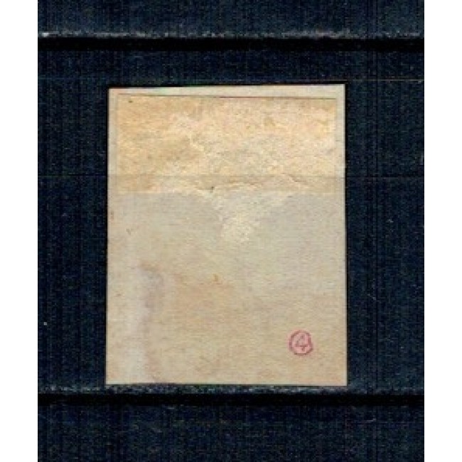 1868 - Carol I cu favoriți, 3 bani stampilat