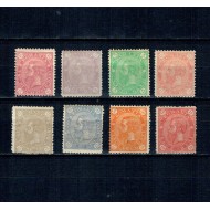 1890 - Cifra in 4 colturi, fără filigran, serie neștampilata cu șarniere