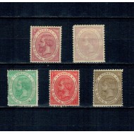 1891 - Carol I - 25 ani de domnie, serie nestampilata, cu sarniere