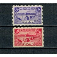 Iran 1942 - Tren pe pod, Mi.No. 752-753 nestampilate