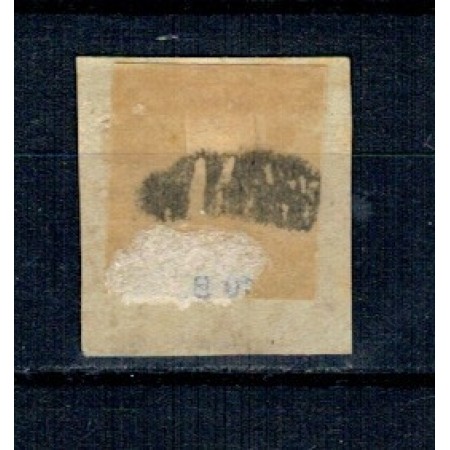 1869 - Carol I cu favoriți, 10 bani, stampilat