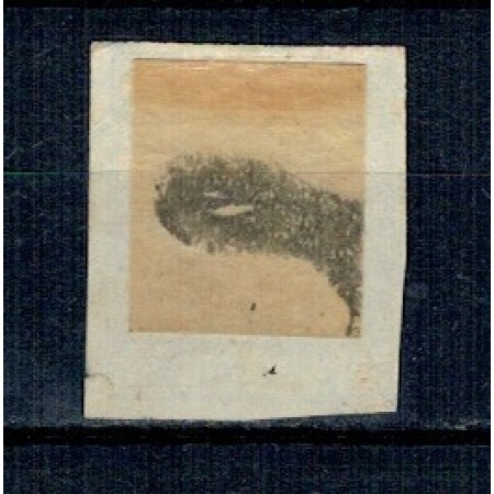 1869 - Carol I cu favoriți, 10 bani, stampilat