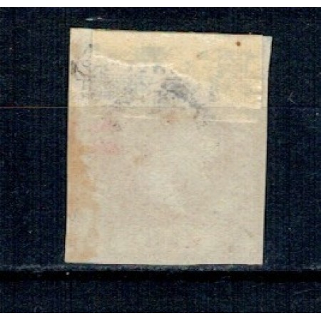 1871 - Carol I cu barba, 5bani, stampilat