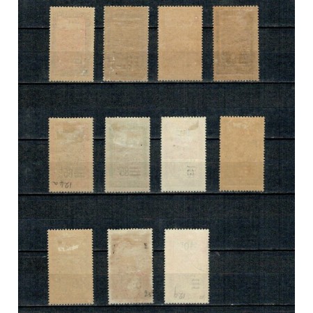 Madagascar 1922 - Motive locale, supratipar valori noi, serie incompleta