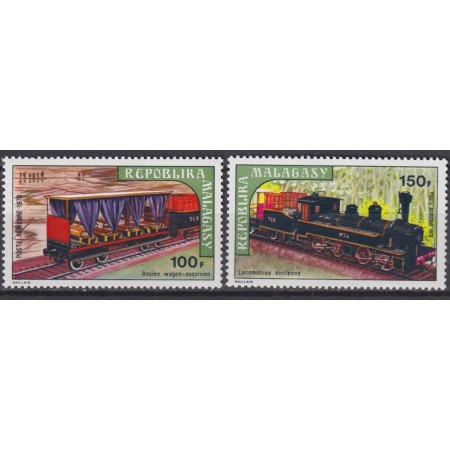 Madagascar 1973 - Trenuri, cai ferate, serie neuzata