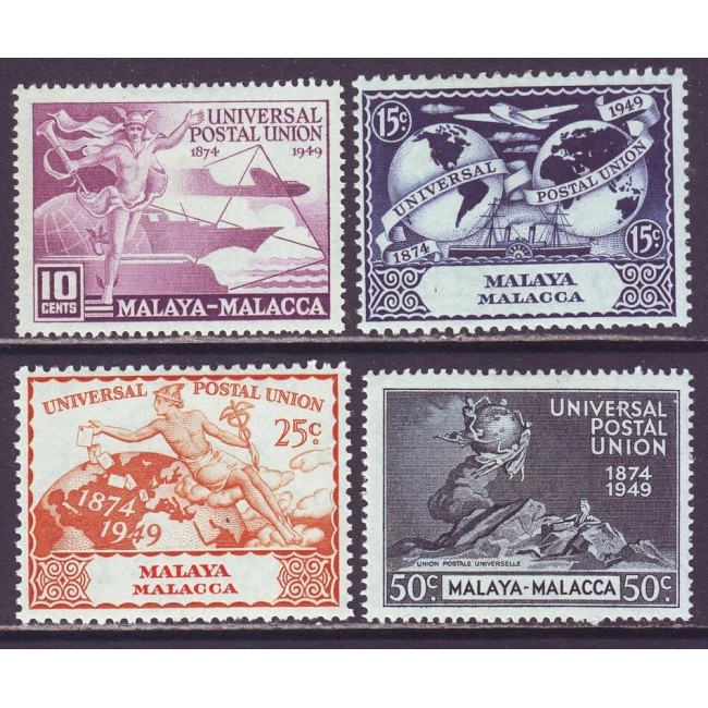 Malaya - Malacca 1949 - Aniversare UPU, serie neuzata Malaya - Malacca 1949 - Aniversare UPU, serie neuzata