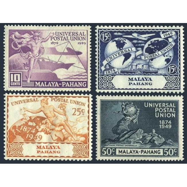 Malaya - Pahang 1949 - Aniversare UPU, serie neuzata Malaya - Pahang 1949 - Aniversare UPU, serie neuzata