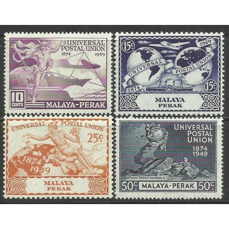 Malaya - Perak 1949 - Aniversare UPU, serie neuzata