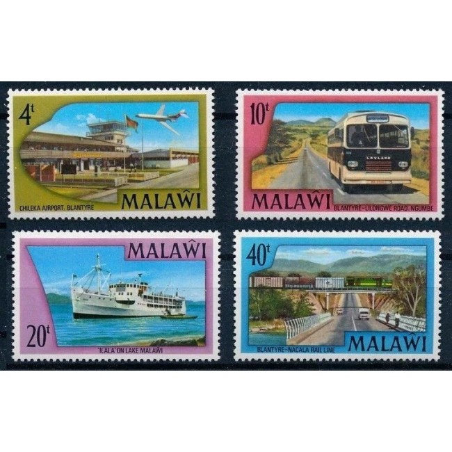 Malawi 1977 - Mijloace de transport, serie neuzata Malawi 1977 - Mijloace de transport, serie neuzata