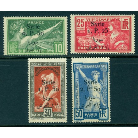 Siria 1924 - Jocurile Olimpice, sport, supratipar pe Franta, serie neuzata