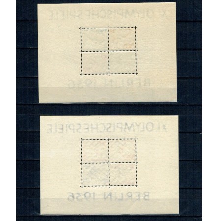 Deutsches Reich 1936 - Jocurile Olimpice, sport, set colite neuzate