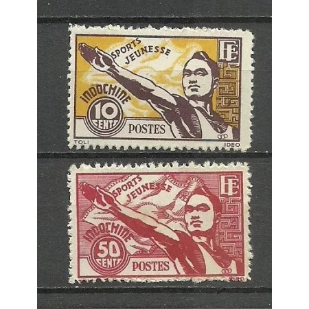 Indochina Franceza 1944 - Sport, serie nestampilata
