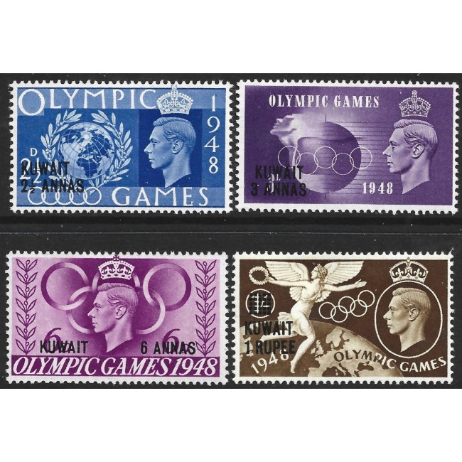 Kuwait 1948 - Jocurile Olimpice, sport, serie neuzata