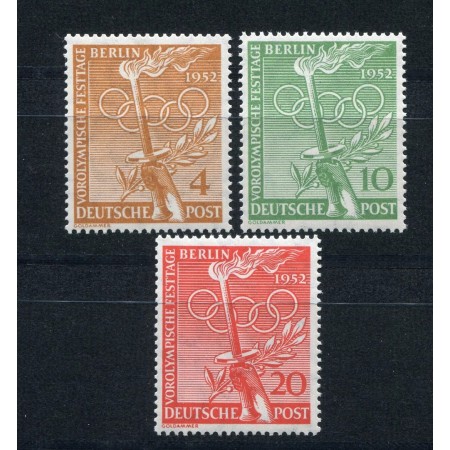 Berlin 1952 - Jocurile Olimpice, preolimpiada, serie neuzata