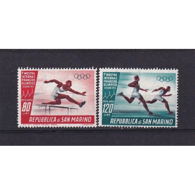 San Marino 1955 - Expo olimpic, sport, serie neuzata