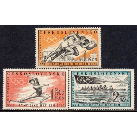 Cehoslovacia 1960 - Jocurile Olimpice, sport, serie neuzata