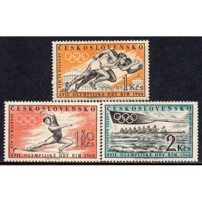 Cehoslovacia 1960 - Jocurile Olimpice, sport, serie neuzata