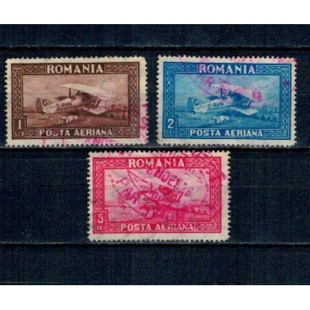 1928 - Posta Aeriana C-RAIU filigran vertical serie ștampilata