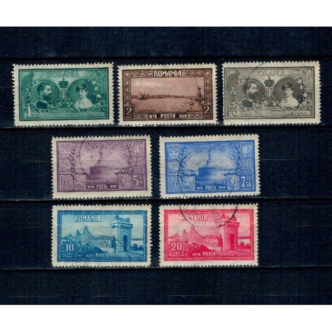 1928 - 15 ani de la unirea Dobrogei, serie ștampilata