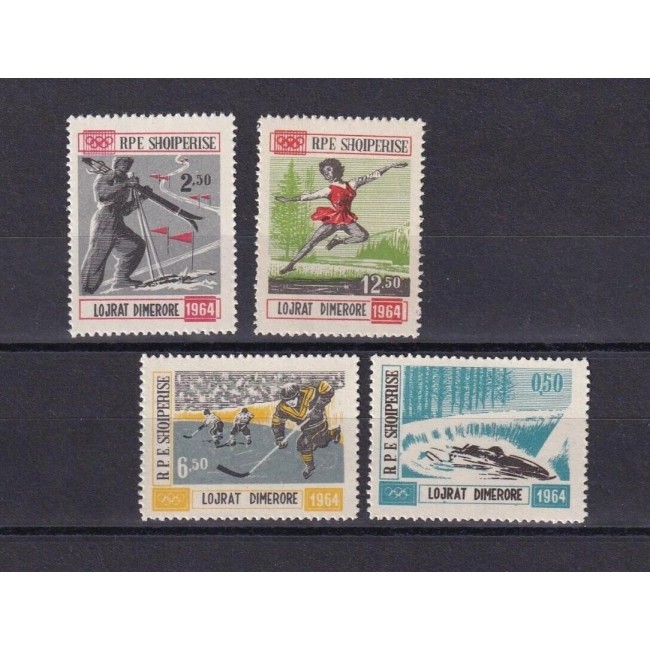 Albania 1963 - Jocurile Olimpice de iarna, sport, serie neuzata