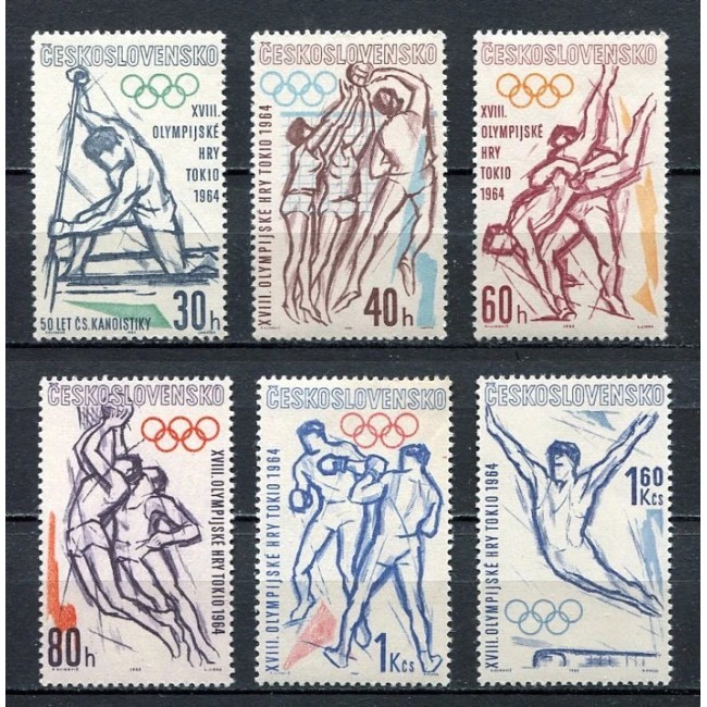 Cehoslovacia 1963 - Jocurile Olimpice, sport, serie neuzata