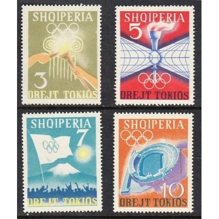 Albania 1964 - Jocurile Olimpice Tokyo, serie neuzata