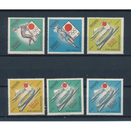 Panama 1964 - Jocurile Olimpice, serie neuzata