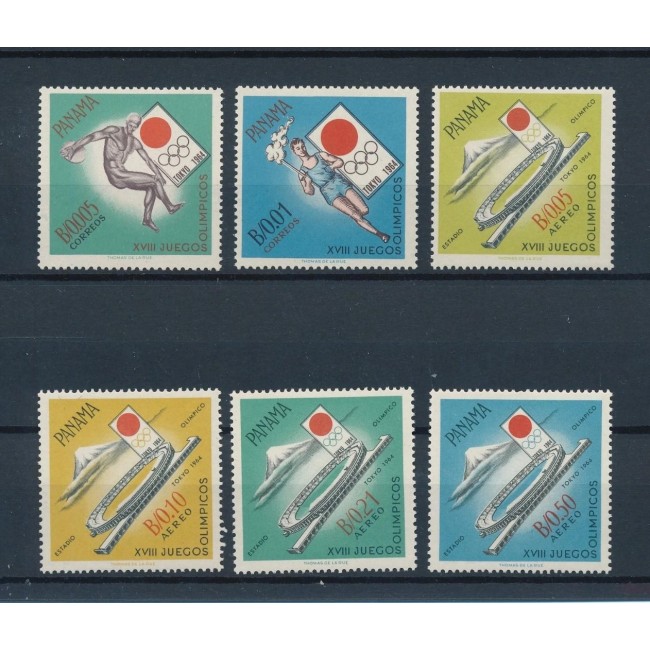 Panama 1964 - Jocurile Olimpice, serie neuzata